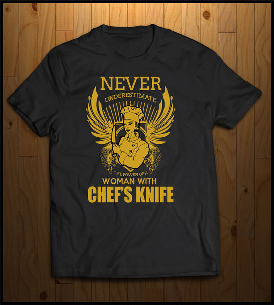 Never Underestimate a Women chef with a Knife
